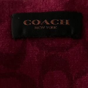 COACH RED SCARF